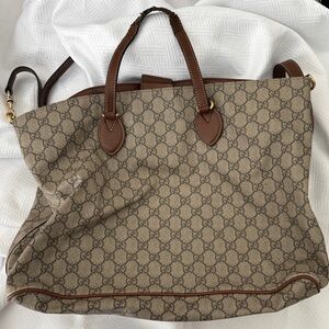 Gucci Monogram Canvas Tote Bag